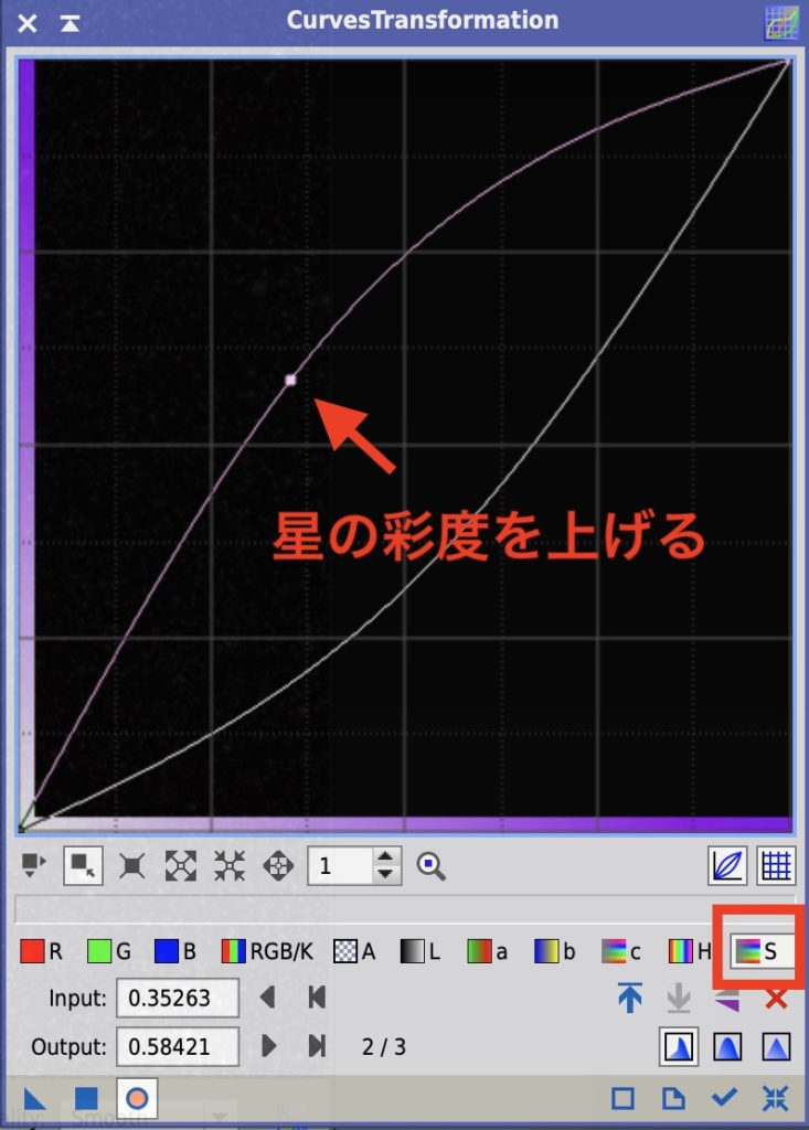 星をカラフルにする