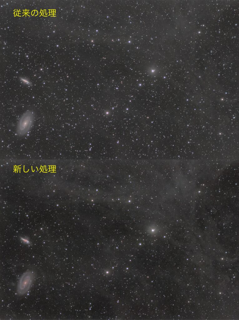 M81, M82の強調の比較