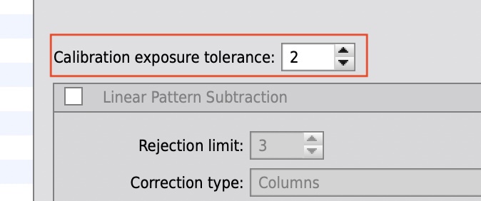 Toleranceの設定